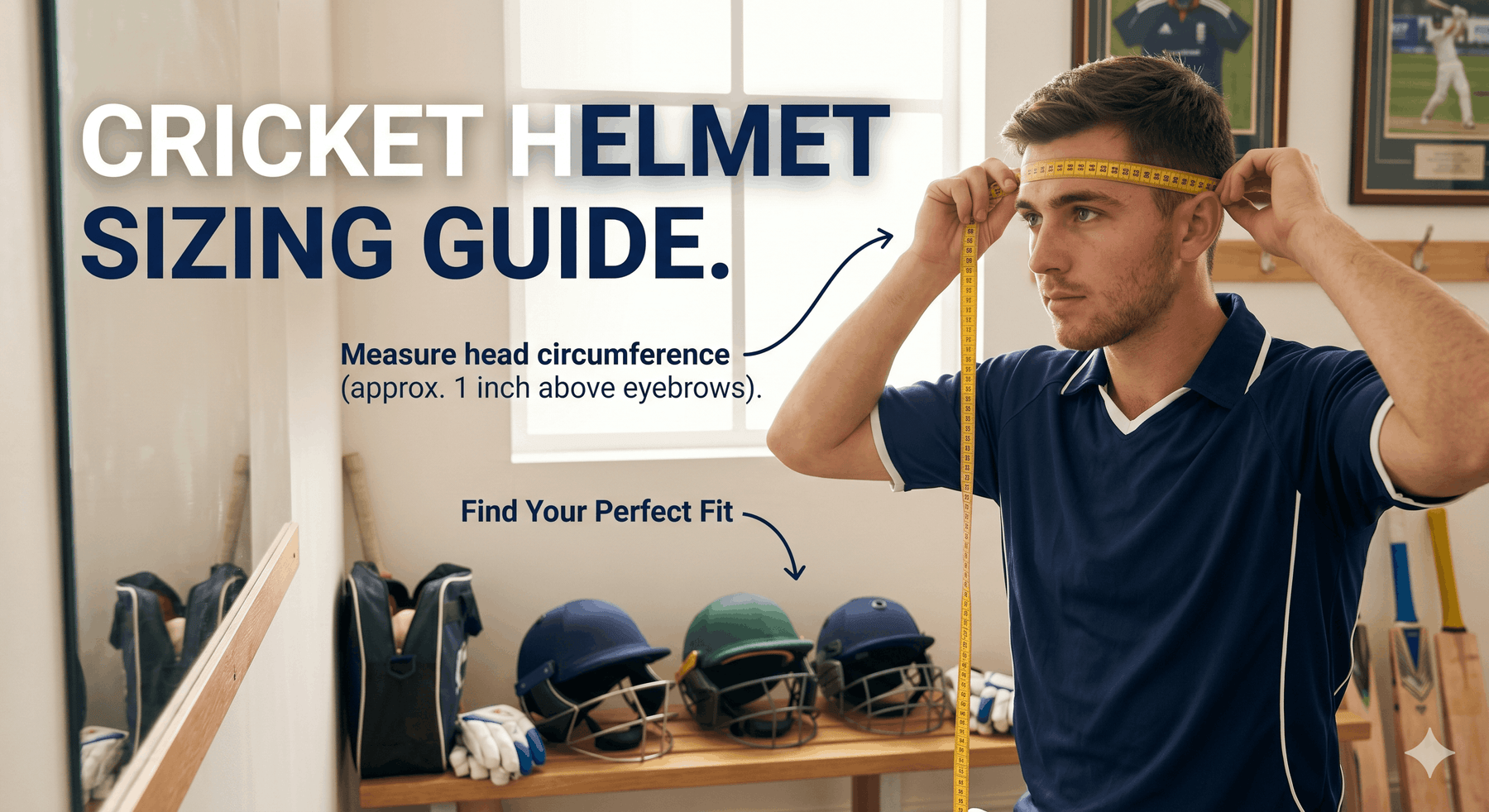 Cricket Helmet Sizing Guide: How to Get the Perfect Fit