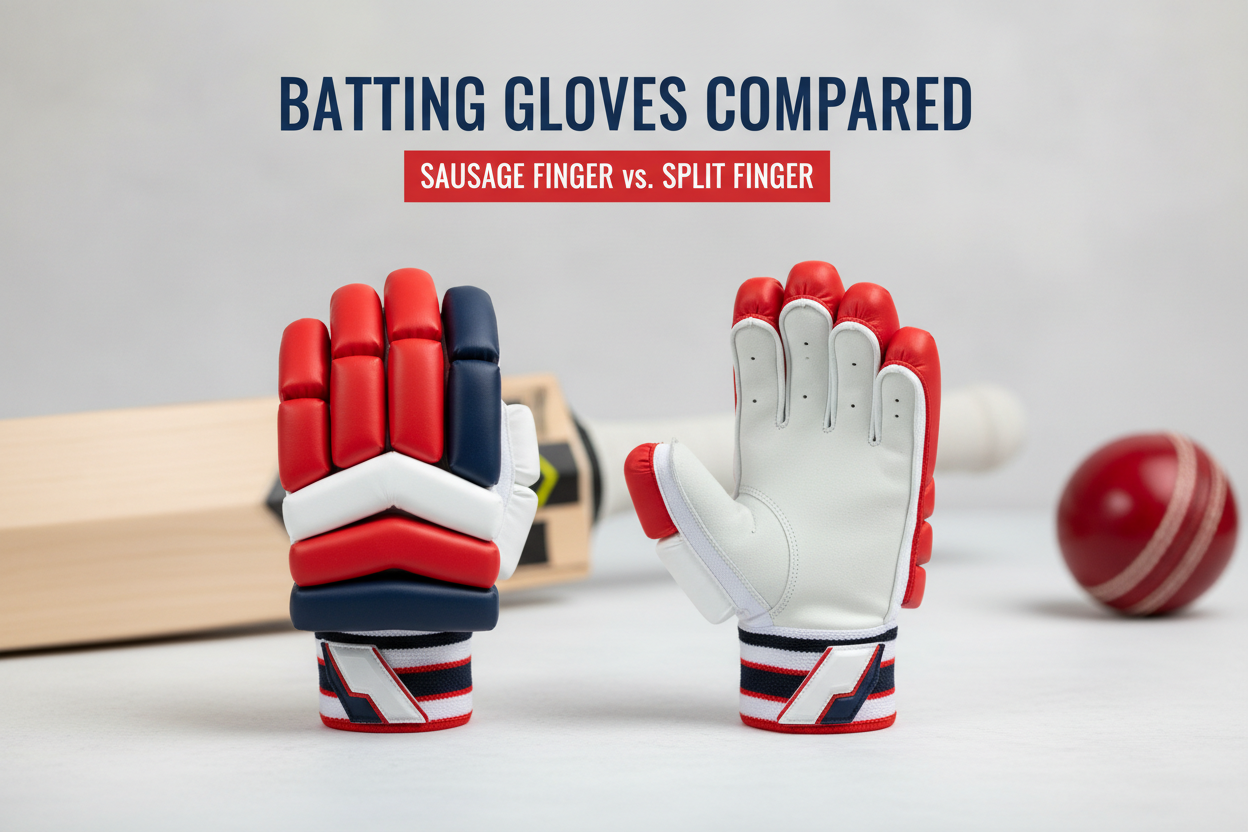 Batting Gloves: Sausage vs Split-Finger Explained – The Complete Guide for Cricket Players