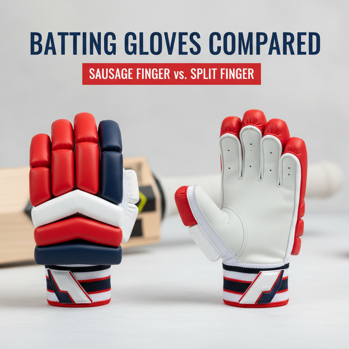 Batting Gloves: Sausage vs Split-Finger Explained – The Complete Guide for Cricket Players