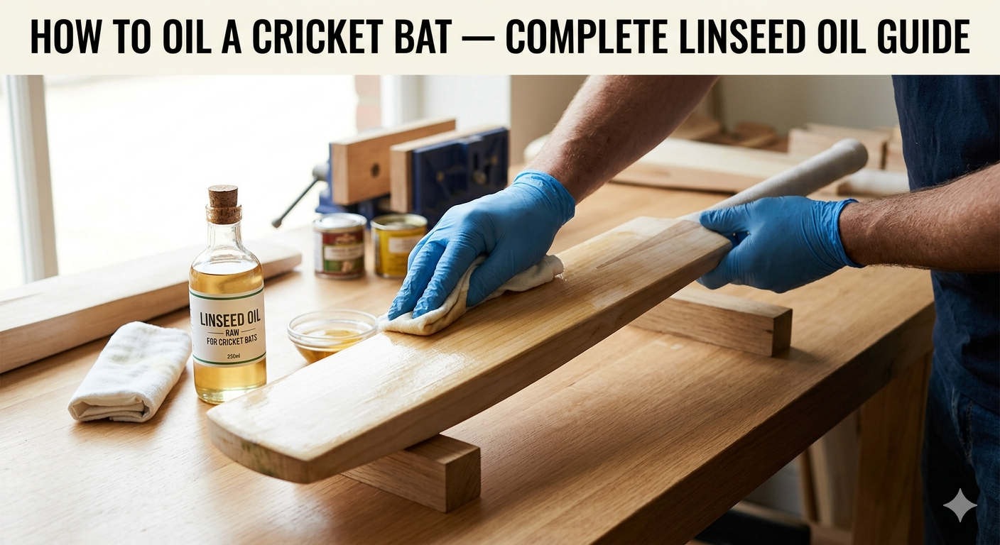 How to Oil a Cricket Bat — Complete Linseed Oil Guide