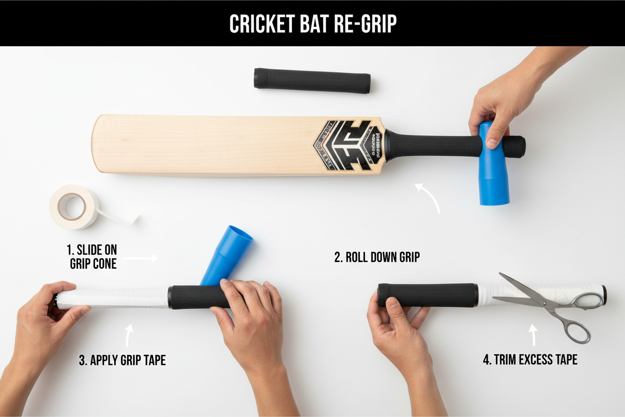 How to Re-Grip a Cricket Bat: A Step-by-Step Guide