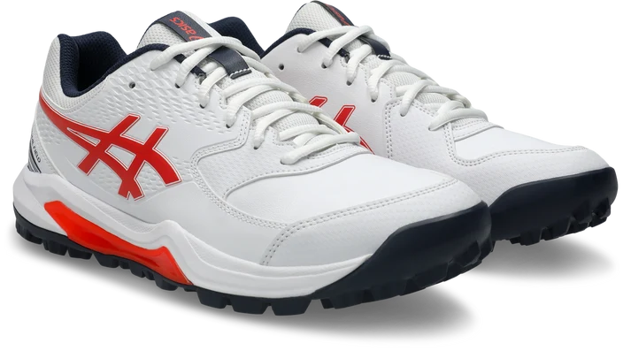 Asics Gel Lethal Field 2 Cricket Shoe (White/Cherry Tomato)