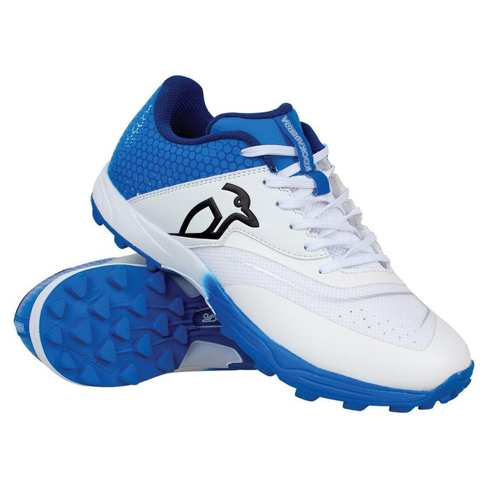 Kookaburra Pro 2.0 Rubber Mens Cricket Shoes- White Blue