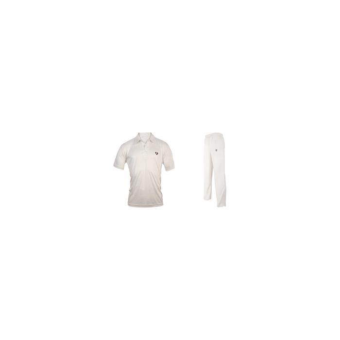 SG Club Cricket T-Shirt + Pant Set - Off White
