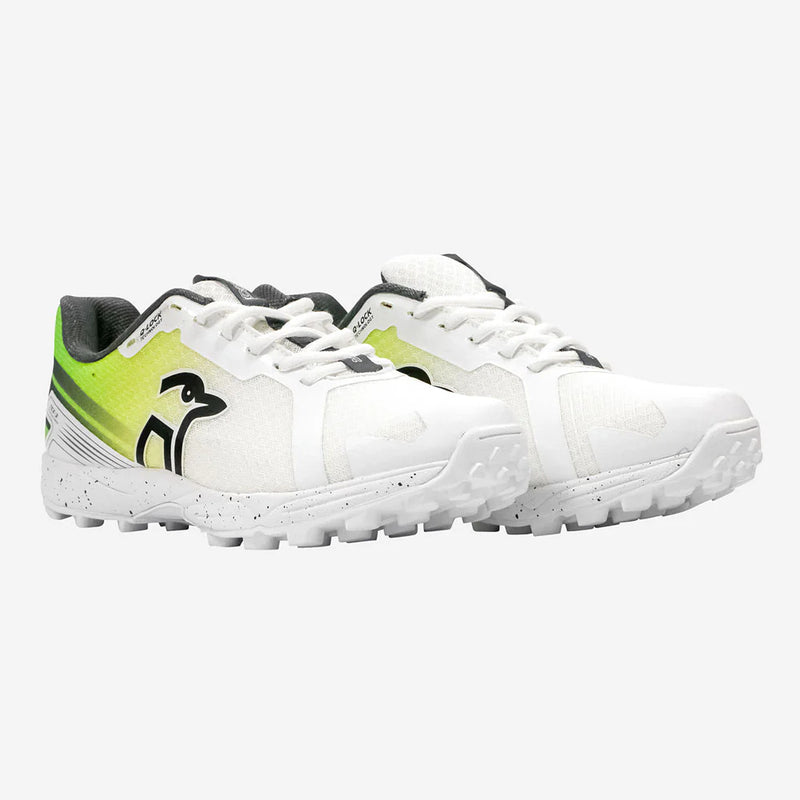 Kookaburra Pro 2.0 Rubber Cricket Shoes - White Lime