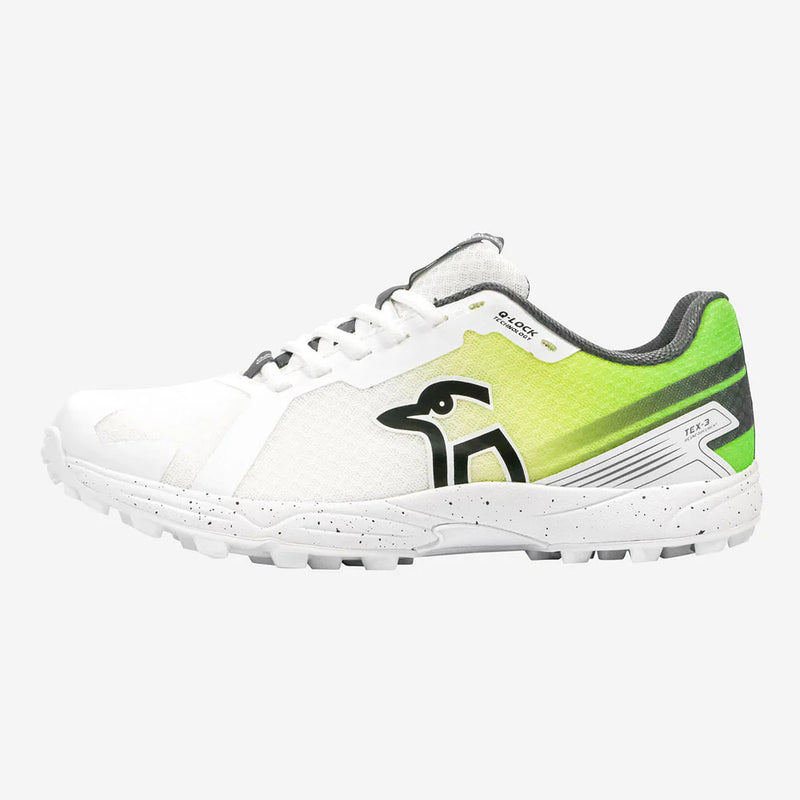 Kookaburra Pro 2.0 Rubber Cricket Shoes - White Lime